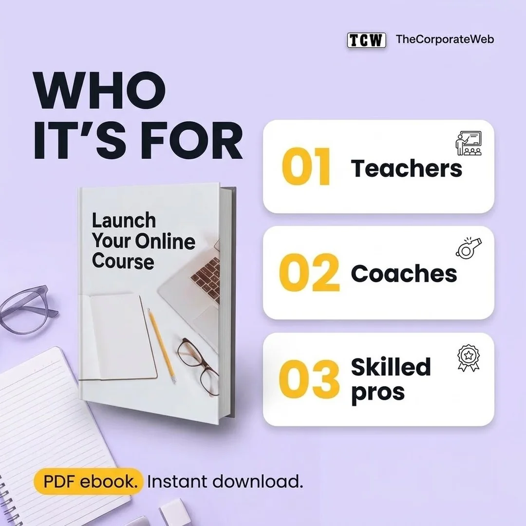 Launch Your Online Course who it is for and how it works