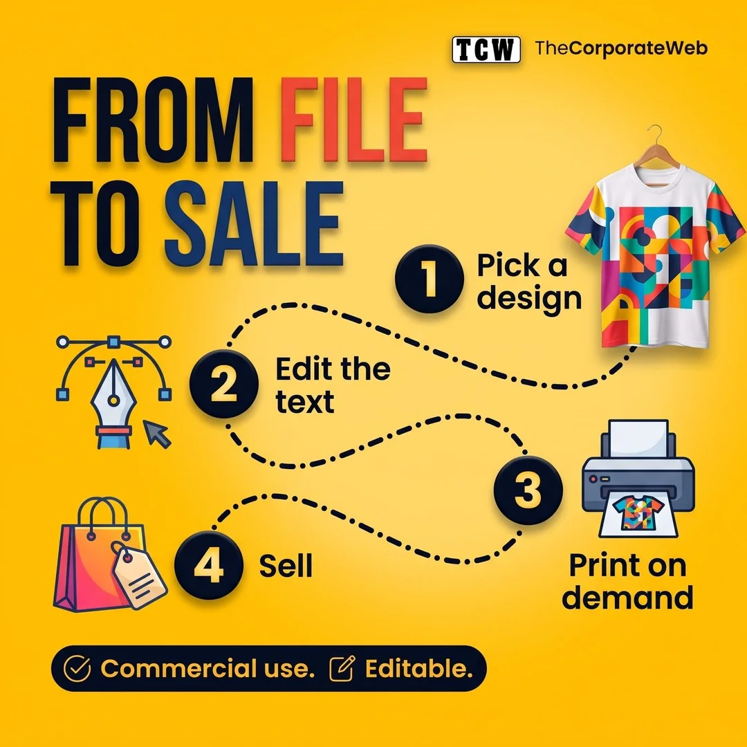 1,00,000+ Editable T-shirt Design Bundle who it is for and how it works