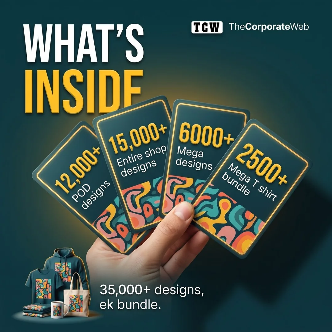 35000+ T-Shirt Designs Mega POD Bundle what is inside