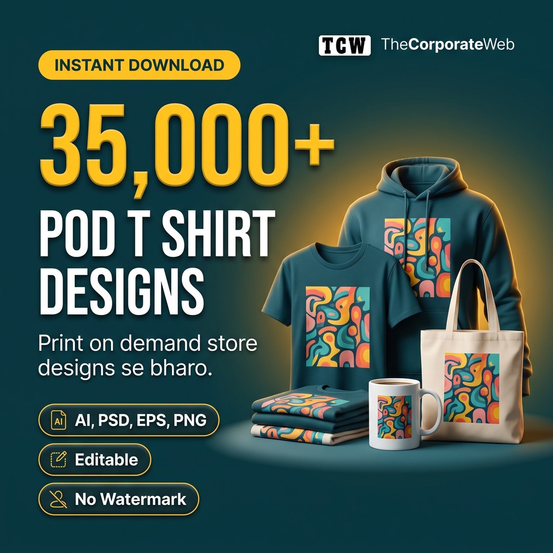 35000+ T-Shirt Designs Mega POD Bundle