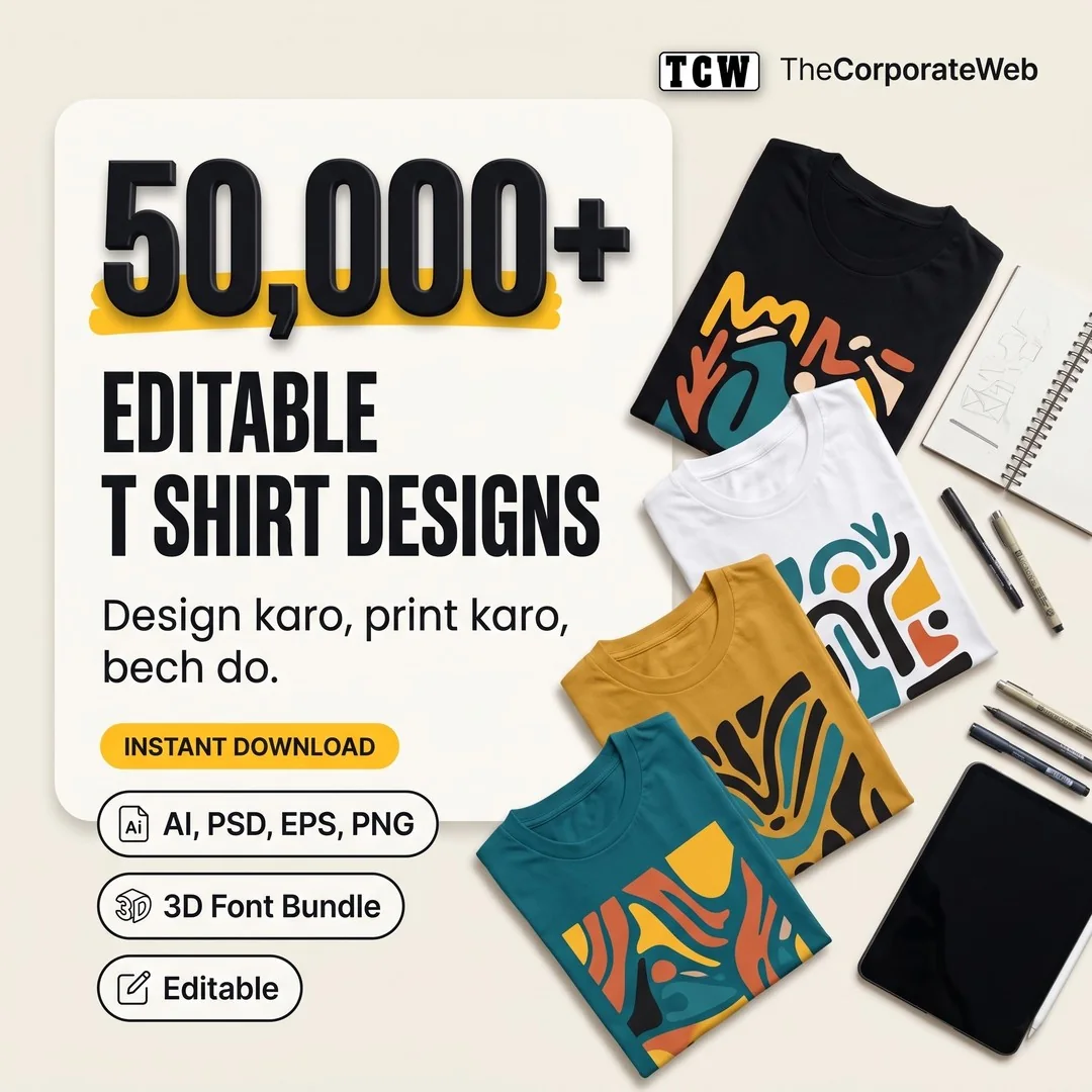 50,000+ Editable T-Shirt Design Bundle thumbnail