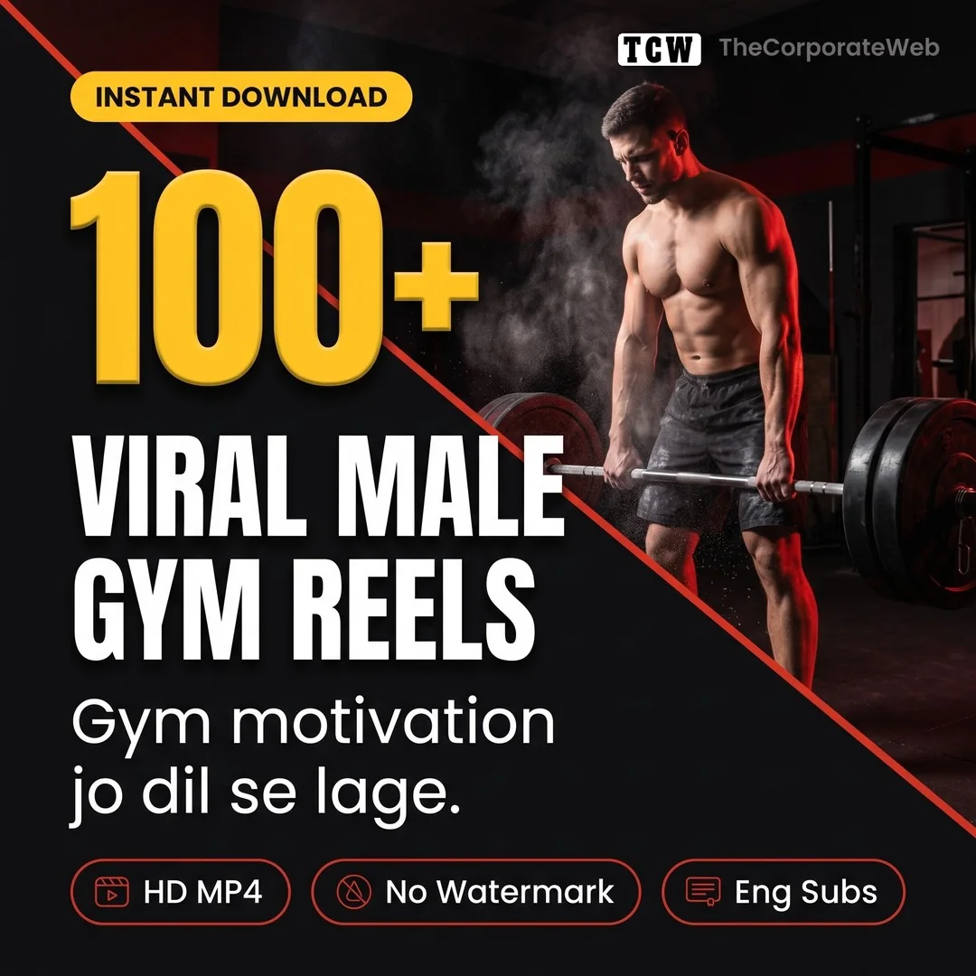 100+ Viral Male GYM Reels Bundle thumbnail