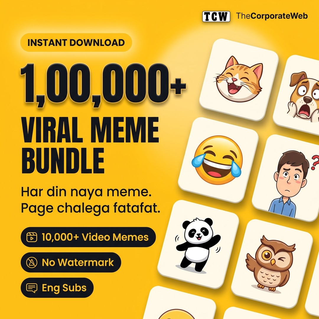 1,00,000+ Viral Meme Bundle