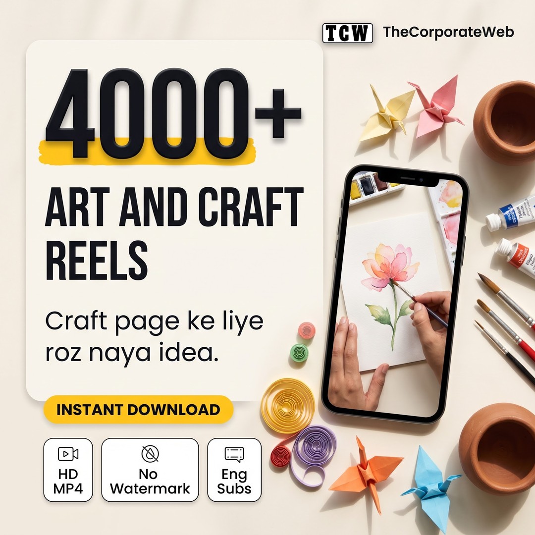 4000+ Readymade Art & Craft Reels Bundle
