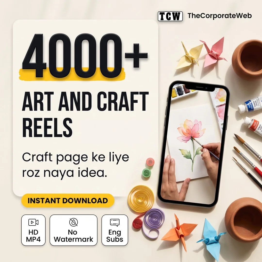 4000+ Readymade Art & Craft Reels Bundle thumbnail