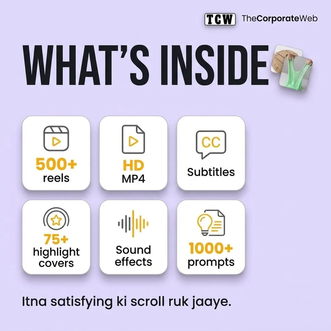 500+ Satisfying Reels Bundle what is inside