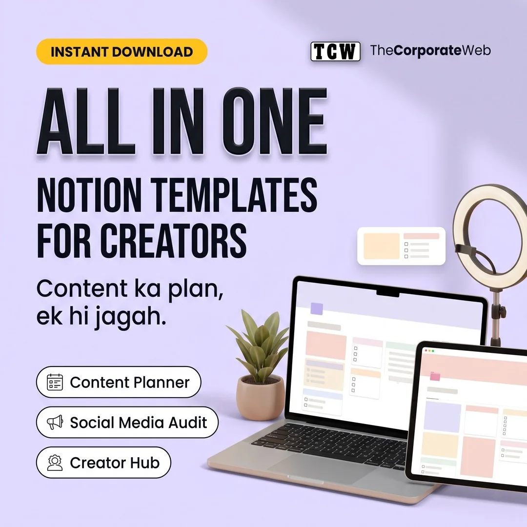 All-in-One Notion Template Bundle for Creators and Influencers thumbnail