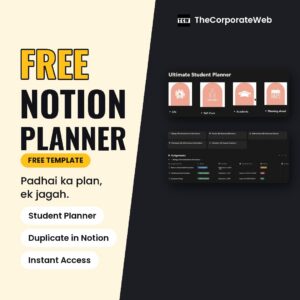 Free Notion Student Planner Template