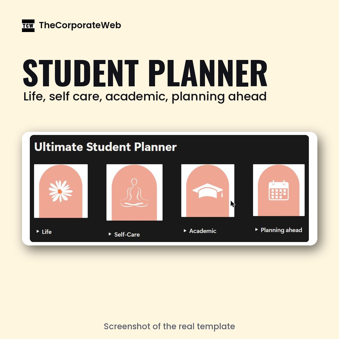 Free Notion Student Planner Template