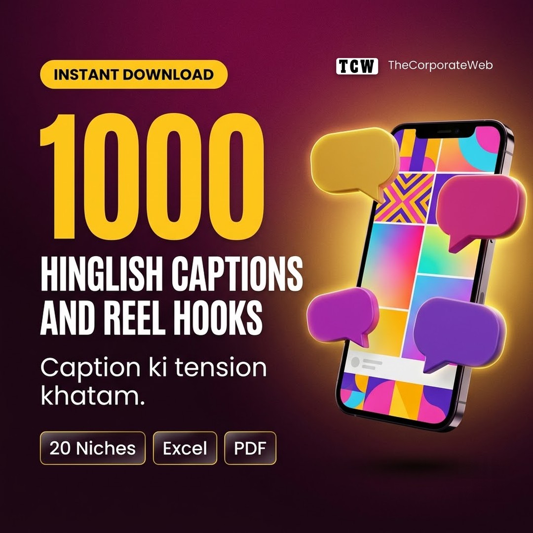 Hinglish captions for Instagram: 1000 Hinglish Captions for Instagram and Reel Hooks