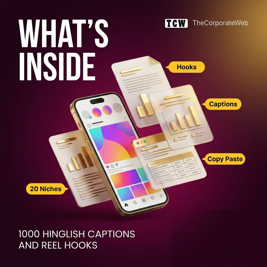 What's inside the Hinglish captions for Instagram kit