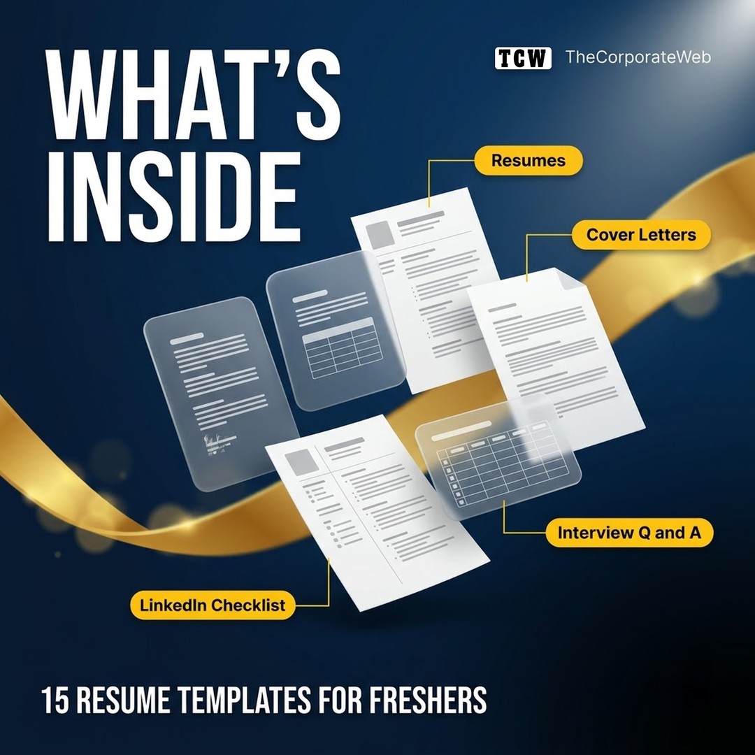 What's inside the Resume templates for freshers kit