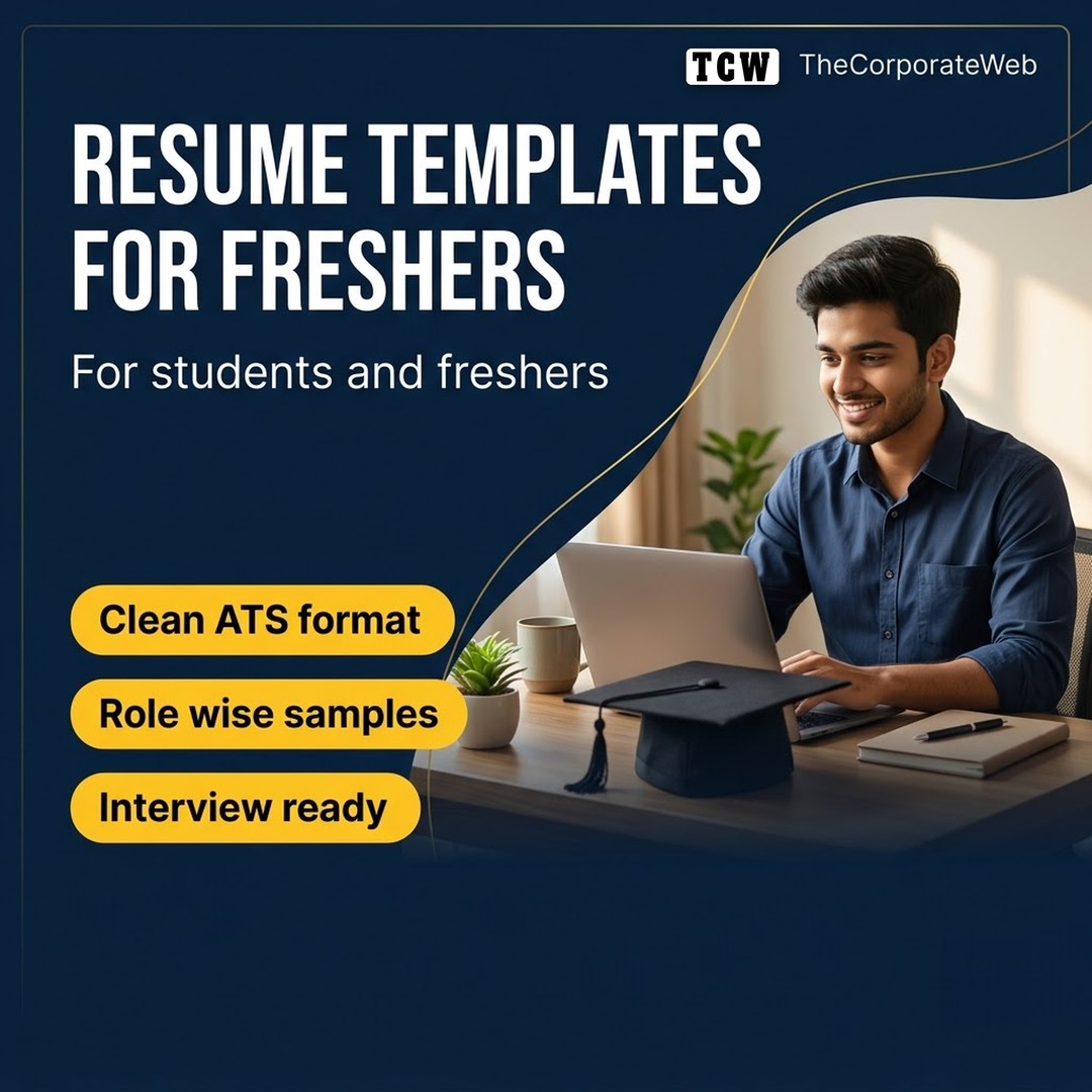 Resume templates for freshers for Indian creators and businesses